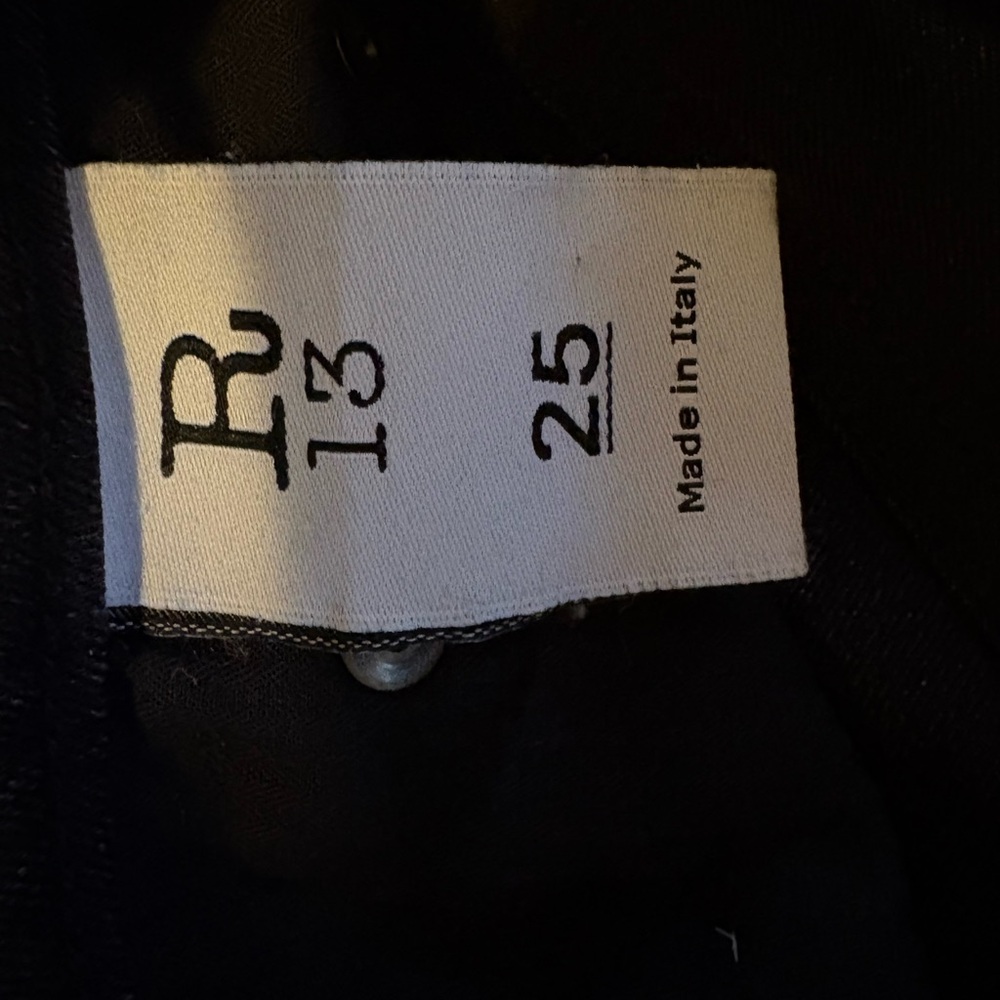 R13 Women's Black Washed Ankle Crop Jeans - Picture 7 of 8